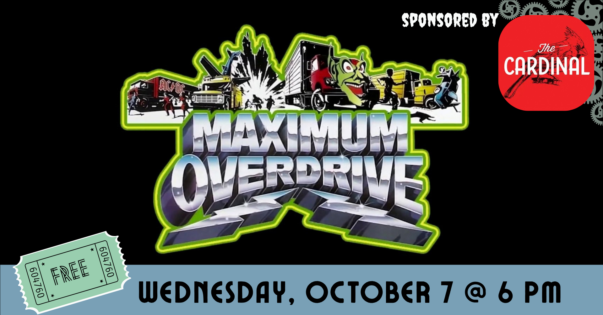 Maximum Overdrive (1986) — The Appalachian Theatre of the High Country